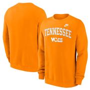 Tennessee Nike Embroidered Arch Vault Fleece Crew